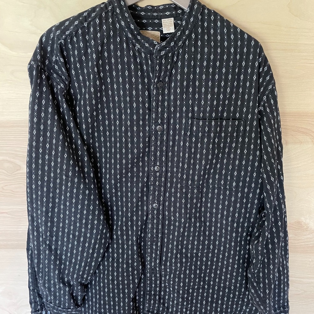 WAH Maker Classic Band Collar Shirt XL